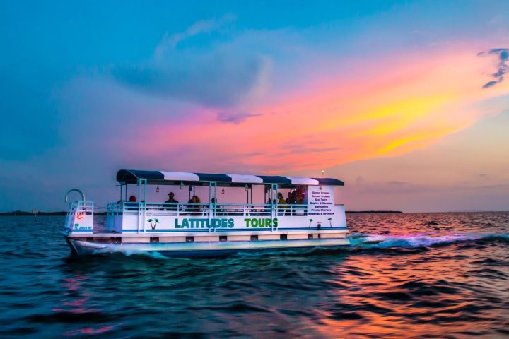 Boat at sunset